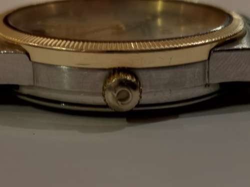 +-25 grams solid 14k Gold!!! Omega Constellation  14k Gold and Stainless Steel.