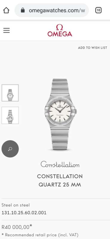 Omega Constellation worth R40k!!