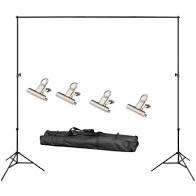 2M X 2M Adjustable Backdrop Support Stand Photography Kit