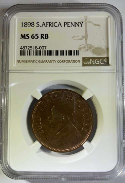 1898 Penny MS65 RB