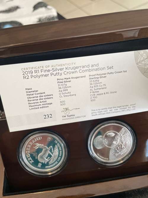 2019 Silver Krugerrand Putty Privy Set