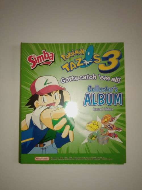 Pokemon Third Edition Tazos + Collector's Album (Complete Collection)