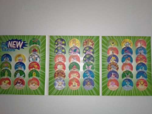 Pokemon Third Edition Tazos + Collector's Album (Complete Collection)