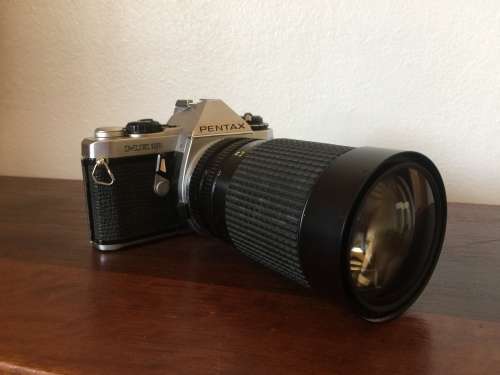 Pentax ME Super with 35-200mm Tokina lens