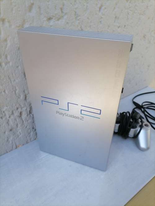 PS2 Fat Console Sony Playstation 2 SCPH-50004 Silver Edition