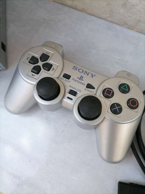 PS2 Fat Console Sony Playstation 2 SCPH-50004 Silver Edition