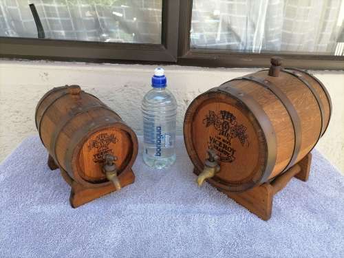2 x 1845 VAN RYN`S VICEROY BRANDY BARRELS - 1 X 2L - 1 X 5L - AMAZING LIKE NEW SMELL`S LIKE WOOD