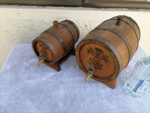2 x 1845 VAN RYN`S VICEROY BRANDY BARRELS - 1 X 2L - 1 X 5L - AMAZING LIKE NEW SMELL`S LIKE WOOD