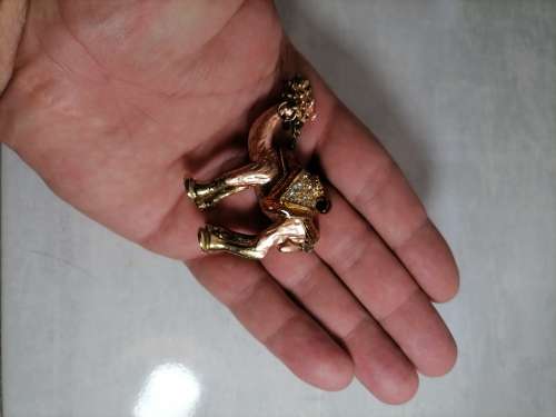 Waltz & F - HAND PAINTED CAMEL TRINKET BOX MINITURE AMAZING