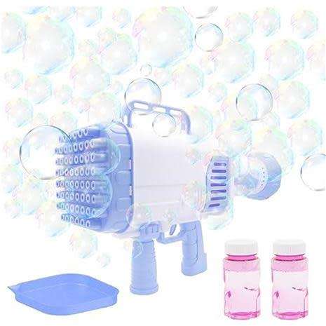 Rocket Launcher Bubble Machine 60 Hole Bubble Toy- Children`s Bubble Gun for Summer Outdoor