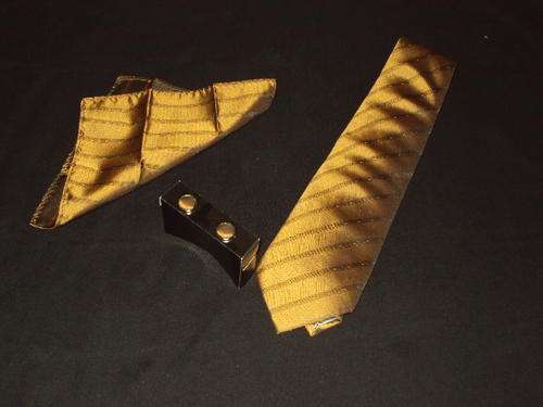 T.M. LEWIN Tie Set - Tie + Cuff Links + Handkerchief