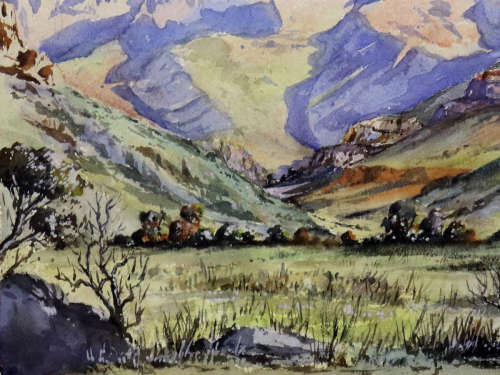 Gabriel de Jongh Painting (Watercolour - Framed with glass)