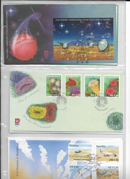 NAMIBIA. 71 Different FDCs in Ringbinder Album - total CV over R2600.  Postage R80.