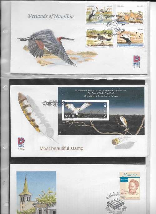 NAMIBIA. 71 Different FDCs in Ringbinder Album - total CV over R2600.  Postage R80.