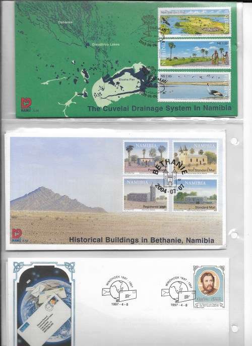 NAMIBIA. 71 Different FDCs in Ringbinder Album - total CV over R2600.  Postage R80.