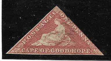 COGH 1855 - 1863 1d Deep Rose Red