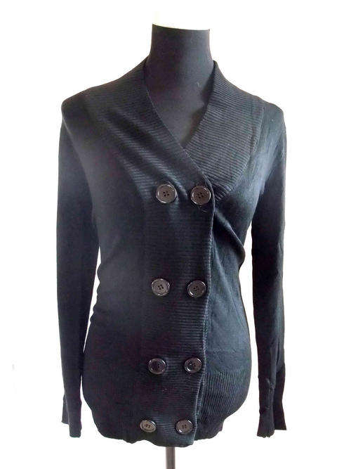 Double-Breasted Jersey Black 36/38