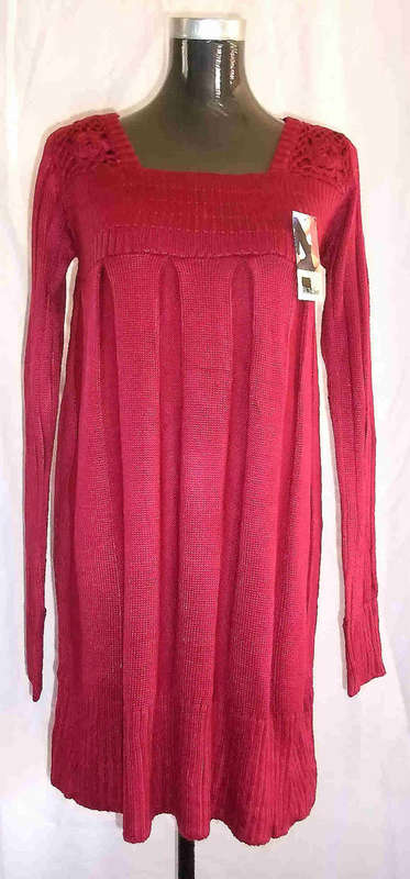 ELEGANT KNITTED DRESS Dark Magenta