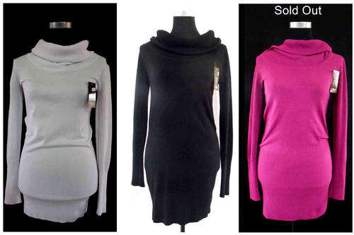 Pure Simple Turtleneck Dress 2 Colors Available