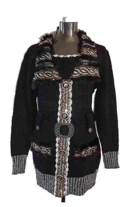 UNIQUE STYLISH SWEATER COAT Size 36,38,40,42