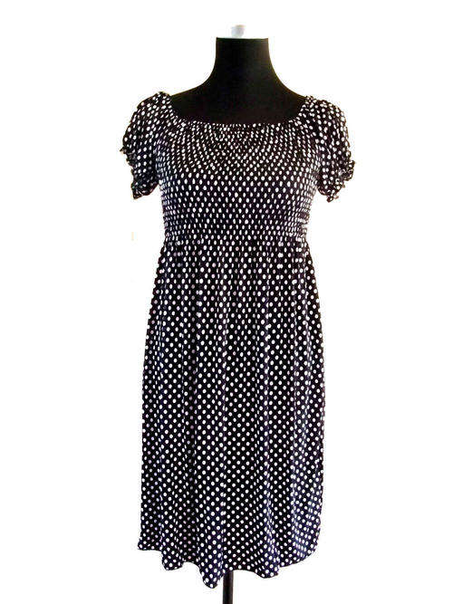 Polka Dot Dress Black/White 34/36