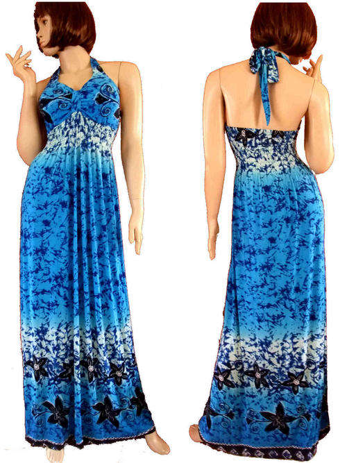 Dream Catcher Halter Neck Maxi Dress 34/36