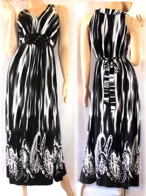 R&M Richards Dress, Sleeveless Evening Dress Size 34/36