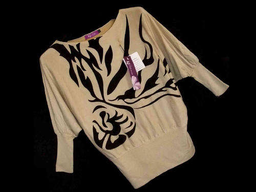 Stylish Wide Collar Batwing Sleeve Knit Top Wheat 32/34