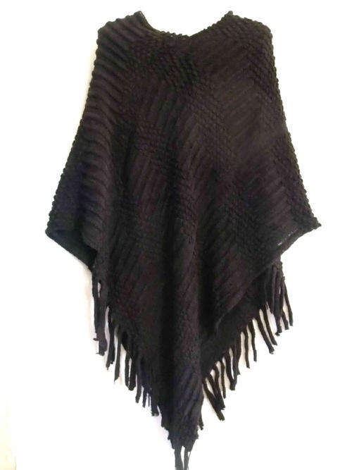 Black Light Poncho One Size