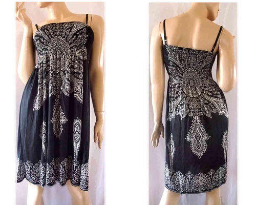 Exotic Comfy Elastic Casual Dress Size 32/34
