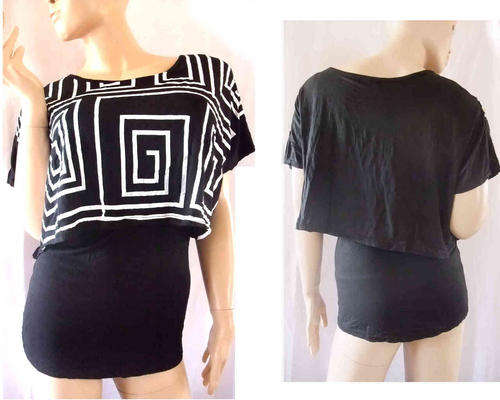 Monochrome 2 in 1 Fashion Top Size 34/36
