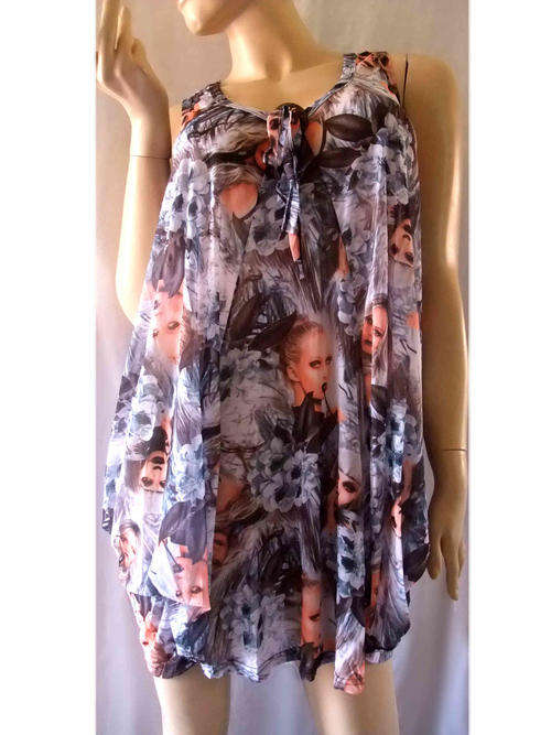 Unique Long Tunic Top Free Size(up to size 42)