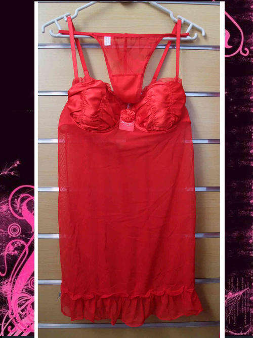 Sexy Babydoll/G-String Underwired Bra Sizes 30-36