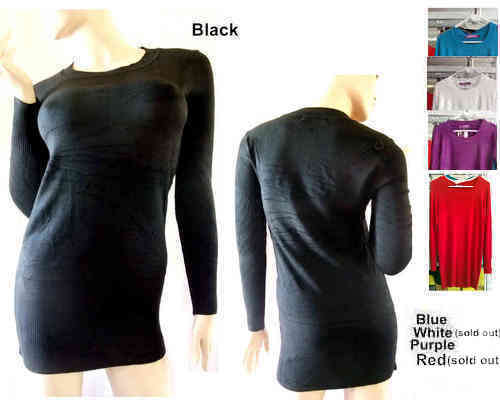 Simply Elegant Knit Slim Dress/Long Top Sizes 30-38