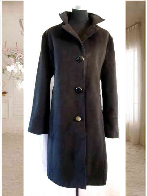 The Winter Long Black Coat Size 38/40