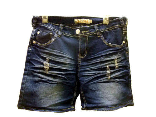 Fashion Jean Shorts Dark Blue Size 36