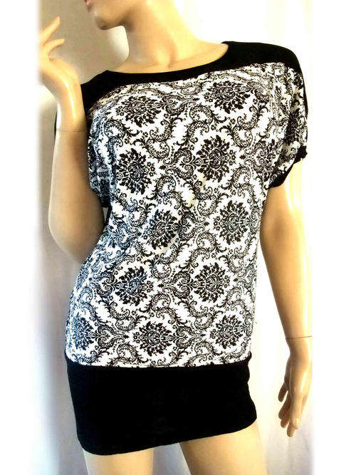 Fleur-De-Lis Elegant Long Top Sizes 34-40