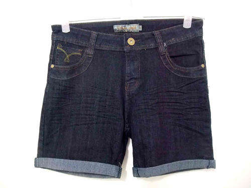Fashion Jean Shorts Dark Blue Size 28