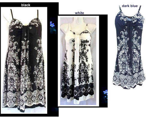 Elegant Pretty Amoeba Printed Dress Sizes 30 - 38