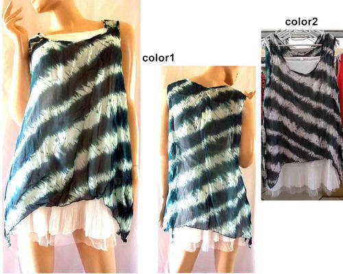 Light Chiffon Two Piece Tunic Size 32/34 Color1