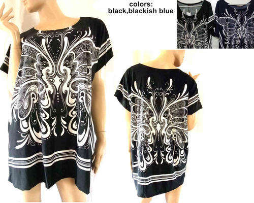 Straight Cut Loose Long Top 1Size (up to size48)