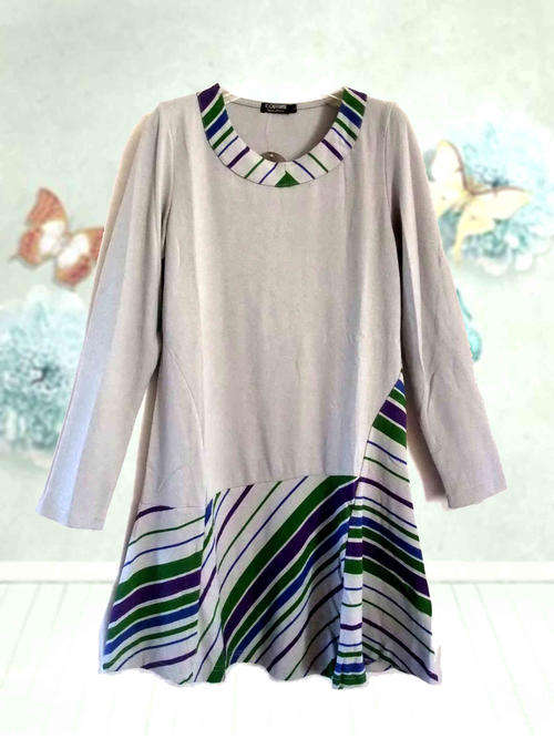 Fashion Cotton Knee Length Dress Sizes 32 - 36