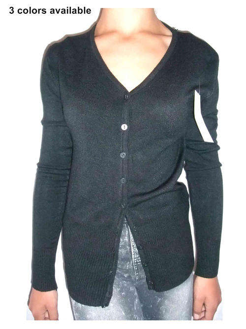 Essential Cotton Cardigan Size 32/34 Color Purple