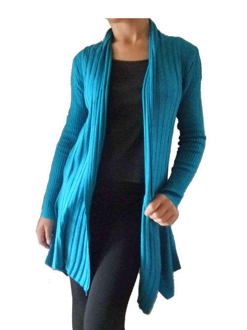 Essential Cotton Waterfall Cardigan 1Size (32 - 40) Color Black