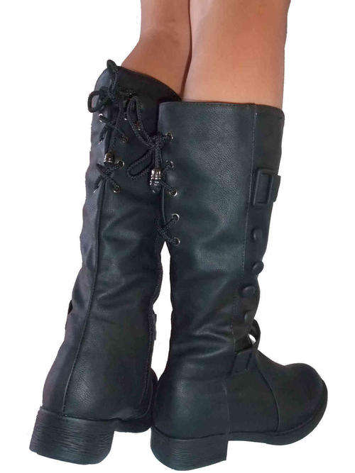 Women's Half Lace-up Boots Size 7