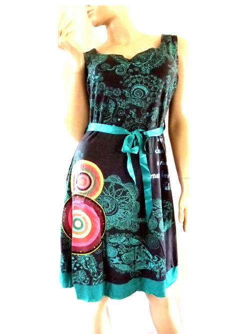 Desigual Blended Knee Length Dress Size 32/34
