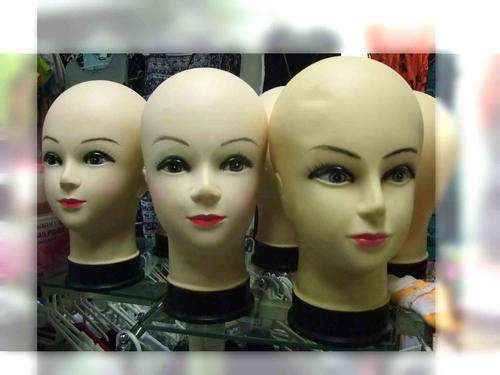 Fashionable PVC Female Head Mannequin