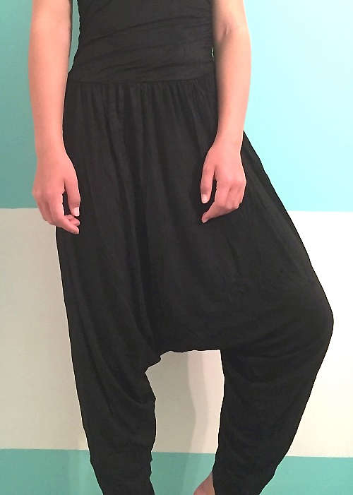 "SALE" 50% OFF !! Strapless Harem Jumpsuit Color Sapphire Blue Size 38-40