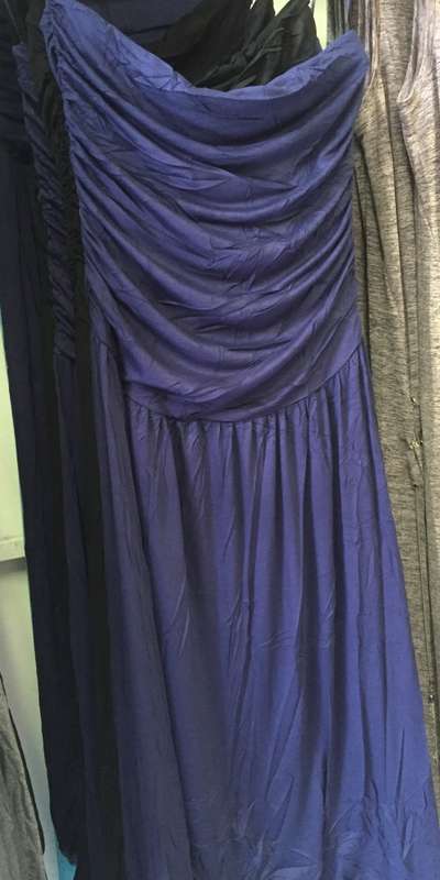 "SALE" 50% OFF !! Strapless Harem Jumpsuit Color Sapphire Blue Size 38-40