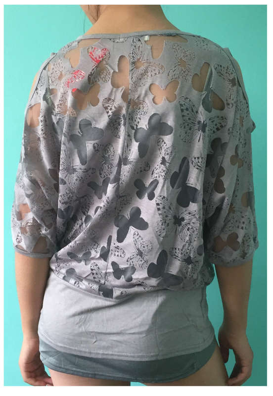 Cut Out Arm 2 Piece Top 2 Colors Available Sizes 30 - 40